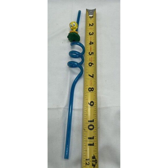 VINTAGE APPLAUSE TWEETY BIRD SLIP SIPPER STRAW LOONEY TUNES 1990’s - Picture 7 of 7